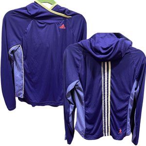 Adidas | athletic running top hoodie small long sleeve